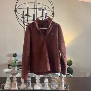Patagonia Brown Teddy Quarter Zip